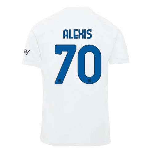 Fotbalové Dres Inter Milan Alexis Sanchez #70 Venkovní 2023-24 Krátký Rukáv